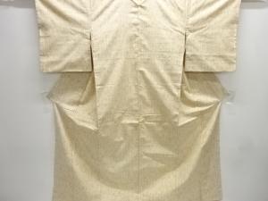 アンティーク　抽象模様織り出し十日町紬着物